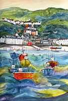 Clovelly, North Devon. A Limited Edition Giclée Print by Anya Simmons
