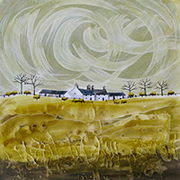 Crater Valley Farm. A Limited Edition Giclée Print by Anya Simmons.