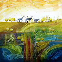 Golden Hill Farm. A Limited Edition Giclée Print by Anya Simmons.