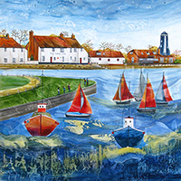 Langstone Harbour, Hampshire. A Limited Edition Giclée Print by Anya Simmons