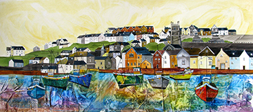 Fowey Harbour, Cornwall. A Giclee Limited Edition Print by Anya Simmons.