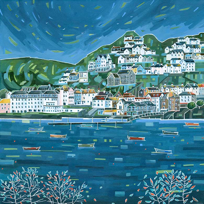 A Limited Edition Giclee Print of Salcombe by Anya Simmons