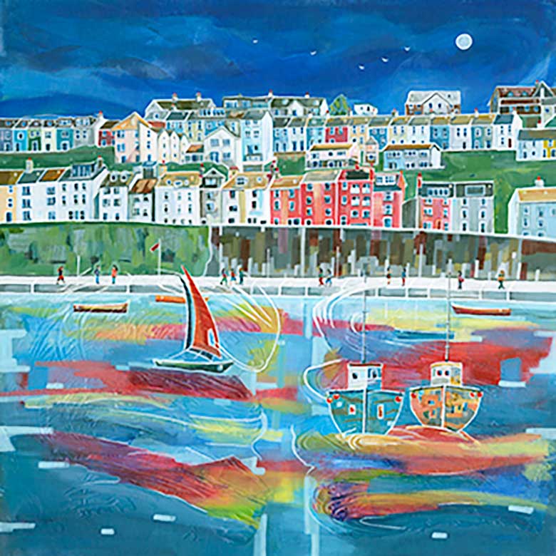 A Limited Edition Giclee Print of Brixham by Anya Simmons